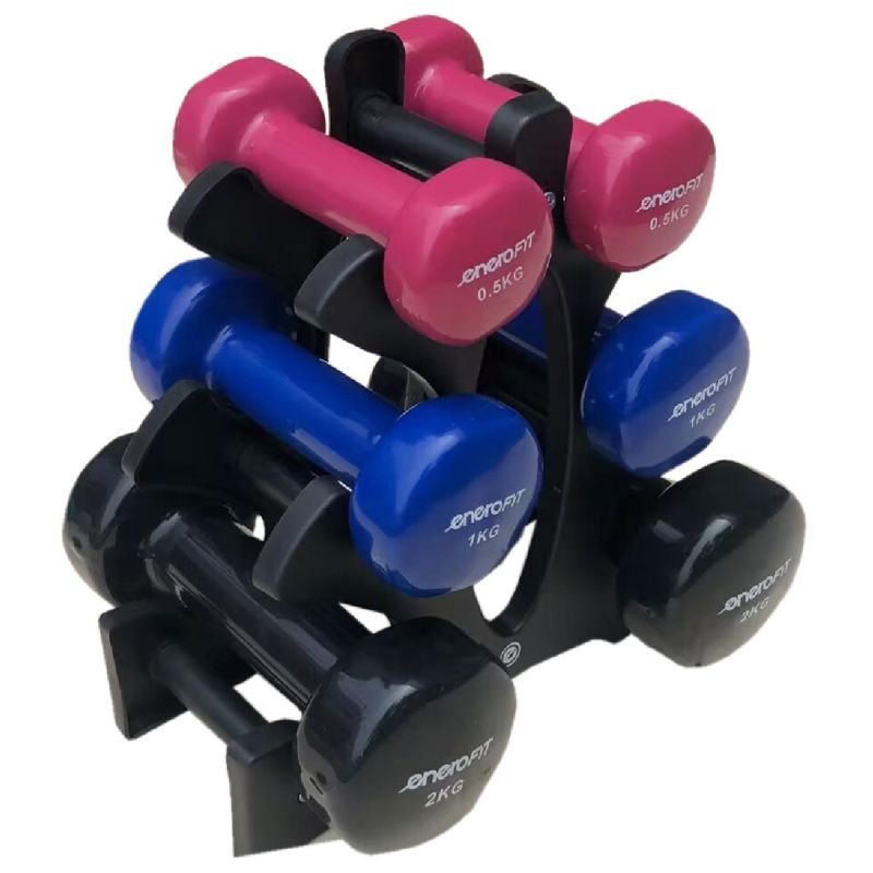 Enero Vdb 7kg Dumbbell Set Christmas Tree Stand Fit fekete dumbbell, strength training equipment, training equipment, sets
