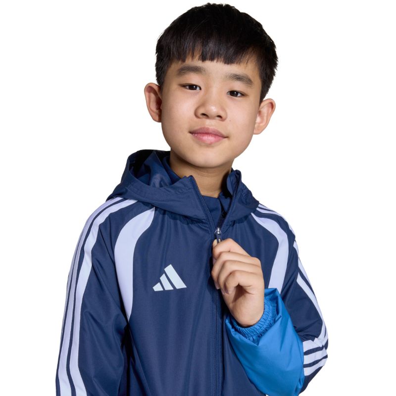 adidas Tiro 26 Competition All Weather Kids Blue JL7300 116 cm kabát