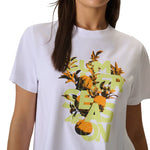 4F Women's T-shirt F2721 white 10S fehér póló 4FWSS26TTSHF272110S