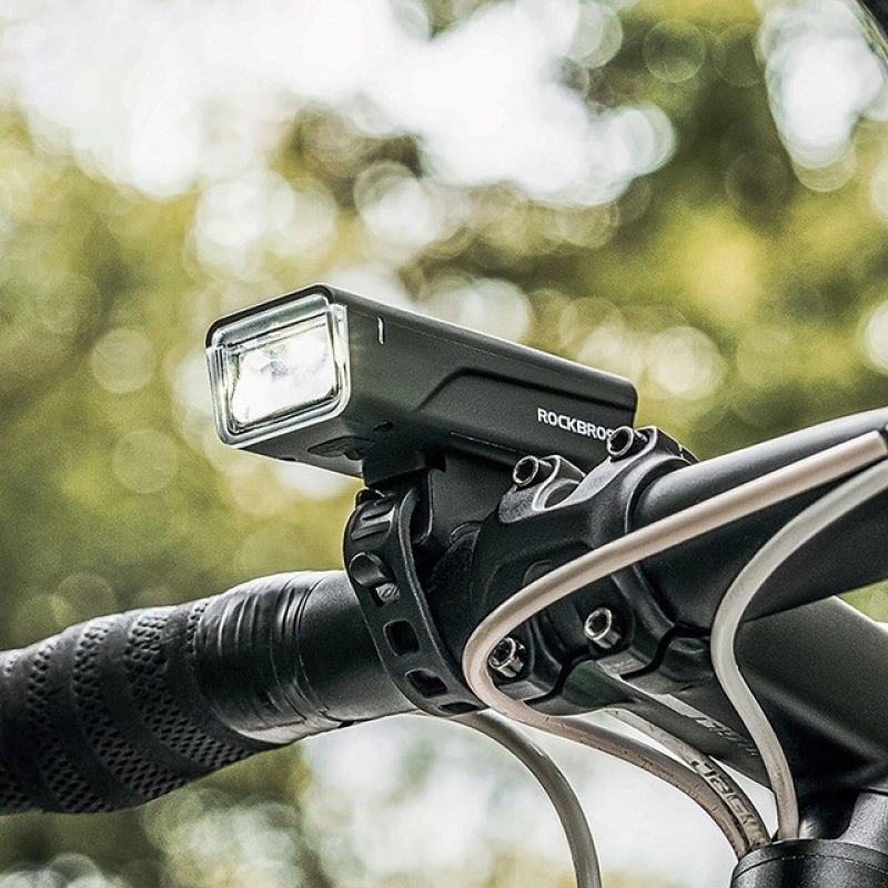 Rockbros 24510003001 Front Bike Light 260 lm + USB-C - USB-A Cable - fekete lights, tourist equipment