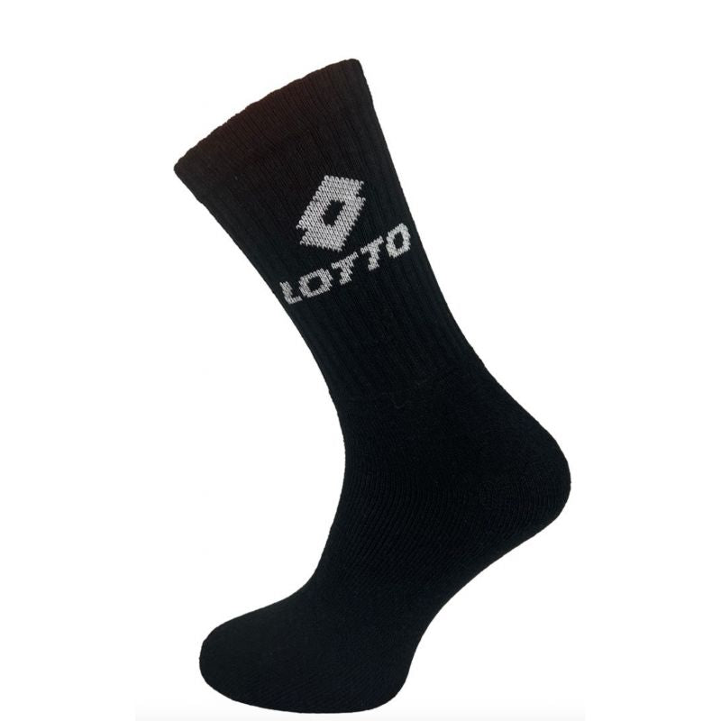 Lotto Terry Socks Black 3 Pairs fekete zokni