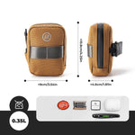 Rockbros F006 small saddle bag, coffee color brązowy hátizsák 5907769384219-211948