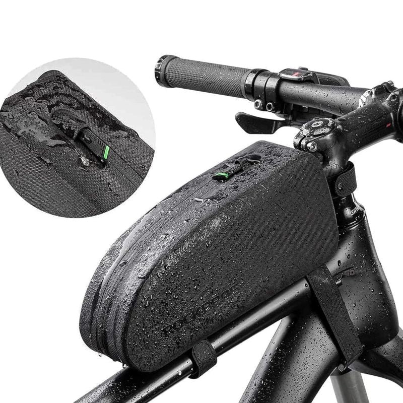 Rockbros AS-019 bicycle frame waterproof - black 1.5 l táska