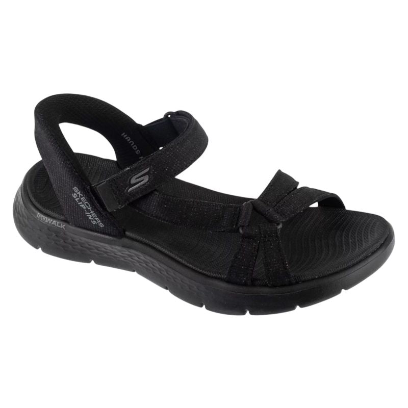 Skechers Slip-Ins: Go Walk Flex Sandal - Illuminate Black Size fekete utcai cipő 141481-BBK