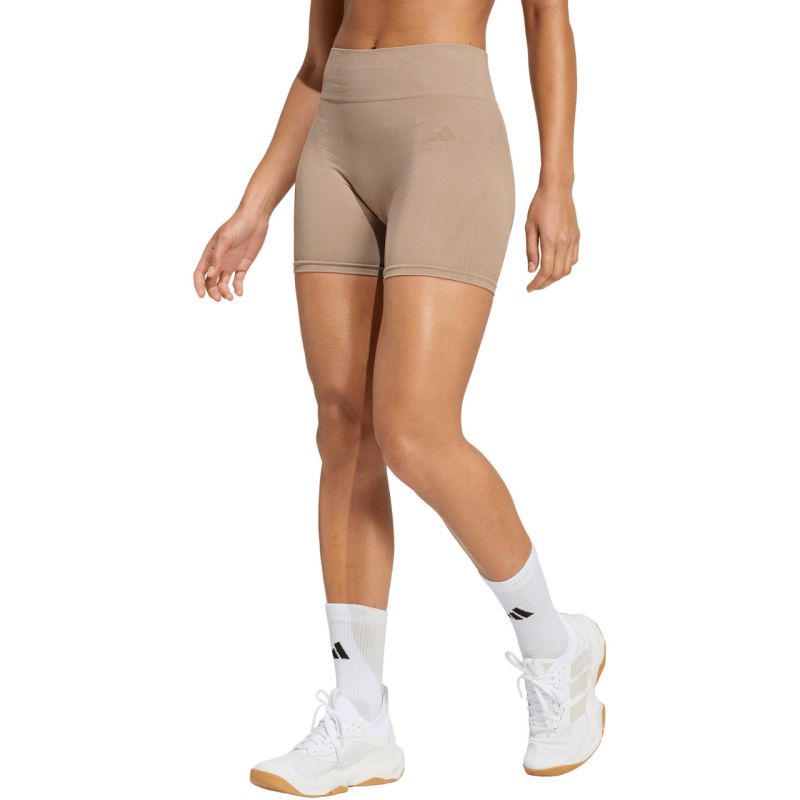 Adidas Women's Workout Essentials 4 inch beige 2xs short