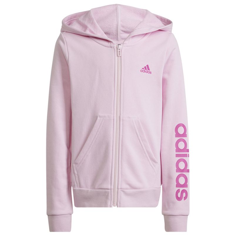 adidas Essentials Linear Full-Zip Hoodie Jr S2666 Kapucnis pulóver