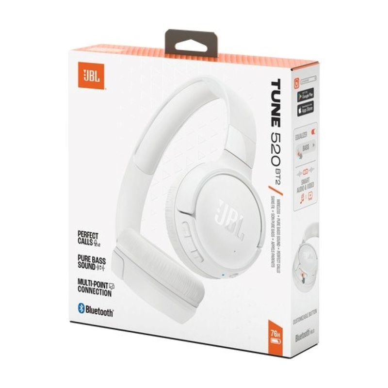 head JBL T520 BT2 on-ear headphones fehér phones and accessories