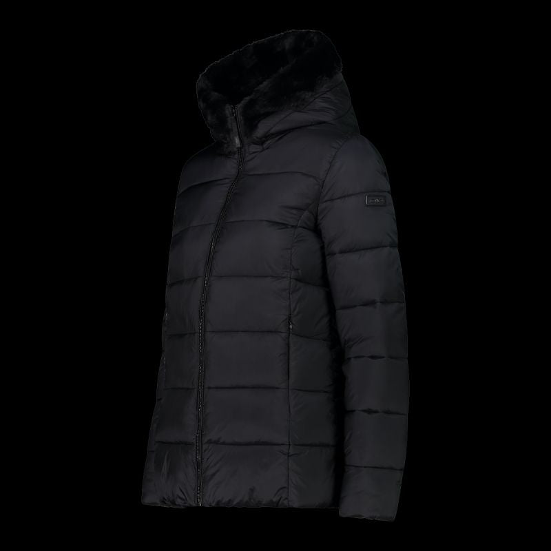 CMP women's winter with hood, sports, insulated, black ( ) fekete dzseki