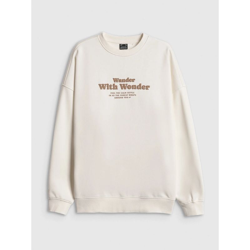 Women's oversize sweatshirt without hood 4F