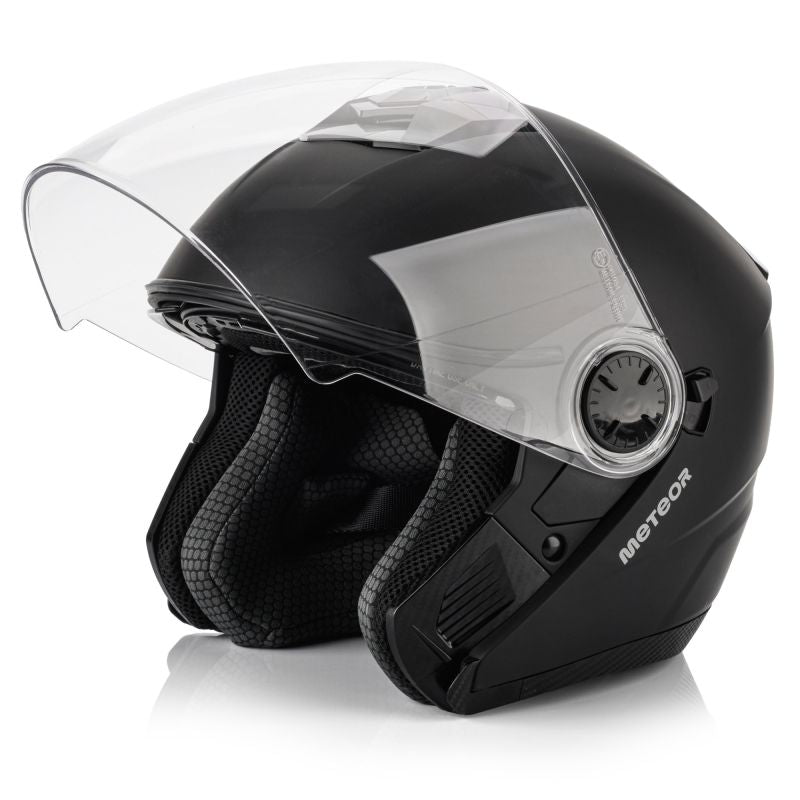 Meteor Hekato M motorcycle helmet 57-58 cm black uniw sisak 17890