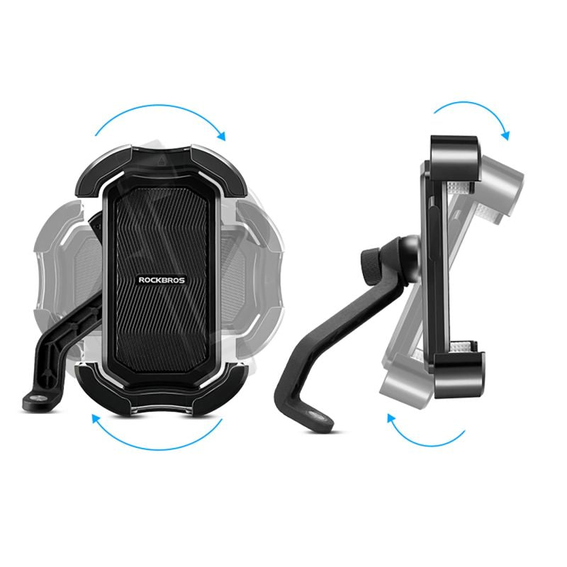 Rockbros 25210032005 Motorcycle Phone Holder for Mirror - Black lusterko phones and accessories