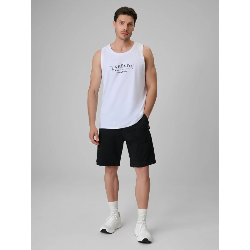 4F Men's regular sleeveless T-shirt with print póló