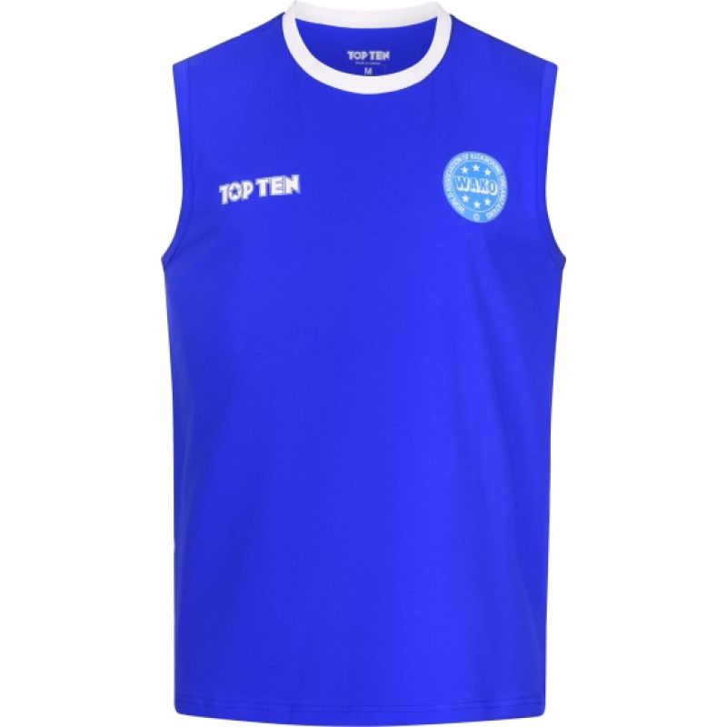 TOP TEN Kick light sleeveless top "BASIC" (WAKO APPROVED) czerwony+m póló 0416182-02M