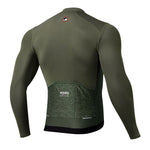 Rockbros 15220003002 ROAD TO SKY men's long sleeve cycling jersey - green zöld póló