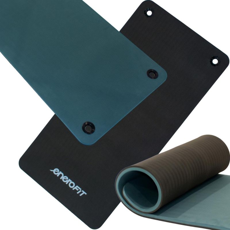 Enero CLUB FITNESS MAT WITH HOLES FIT fekete mats, training equipment
