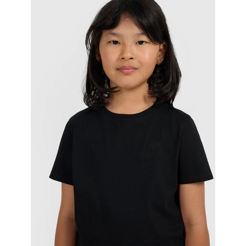 Regular plain girls' T-shirt 4F 4FJRMM00TTSHF3231-20S póló