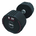 Body Sculpture TPU dumbbell BW 133 18 KG fekete edzőfelszerelés BW13318KG