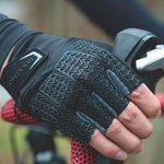 Rockbros M cycling gloves with gel inserts - gray m \ czarny || szary kesztyű