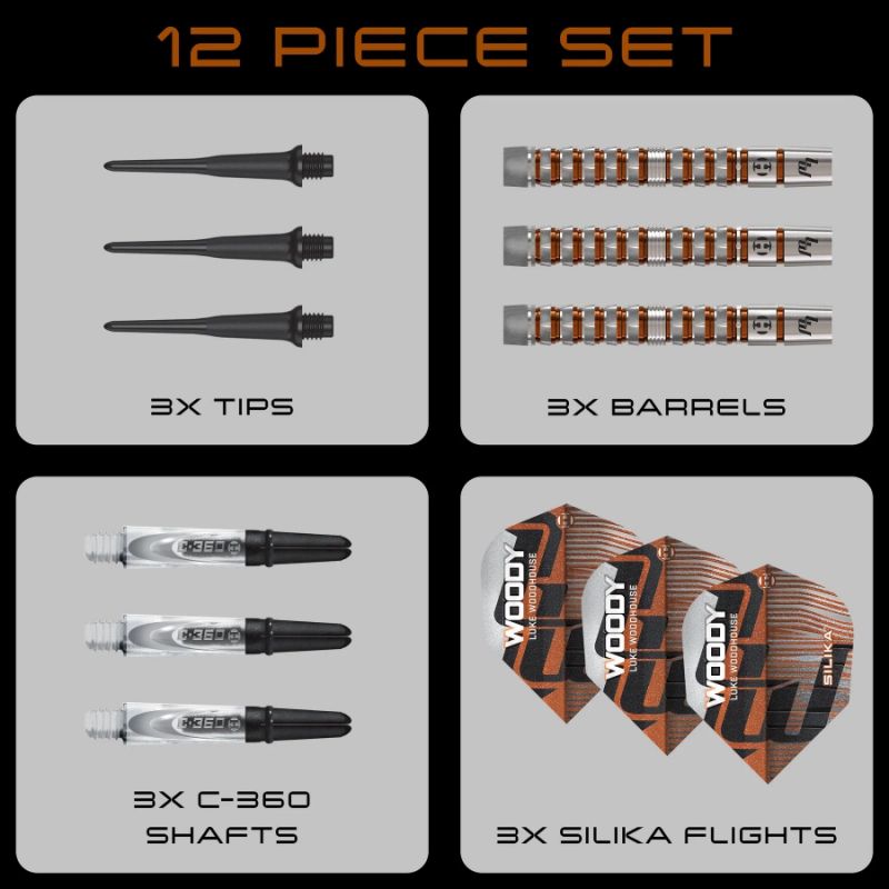 Harrows LUKE WOODHOUSE SERIES 3 darts 90% softip Egyéb