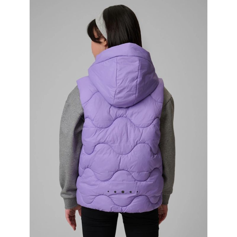 Girls' hooded vest 4F 4FJRSS26TVJAF355-51S vests