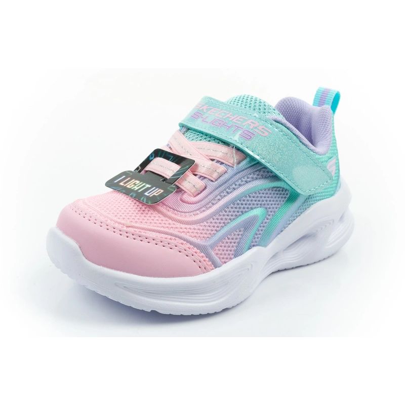 Skechers Color Breeze LED Children's Sports for Girls Turquoise türkiz utcai cipő