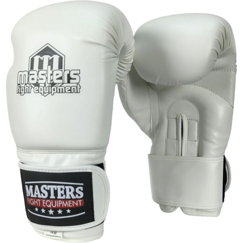 MASTERS FIGHT EQUIPMENT RPU-WHITE boxing gloves fehér kesztyű 013605-12