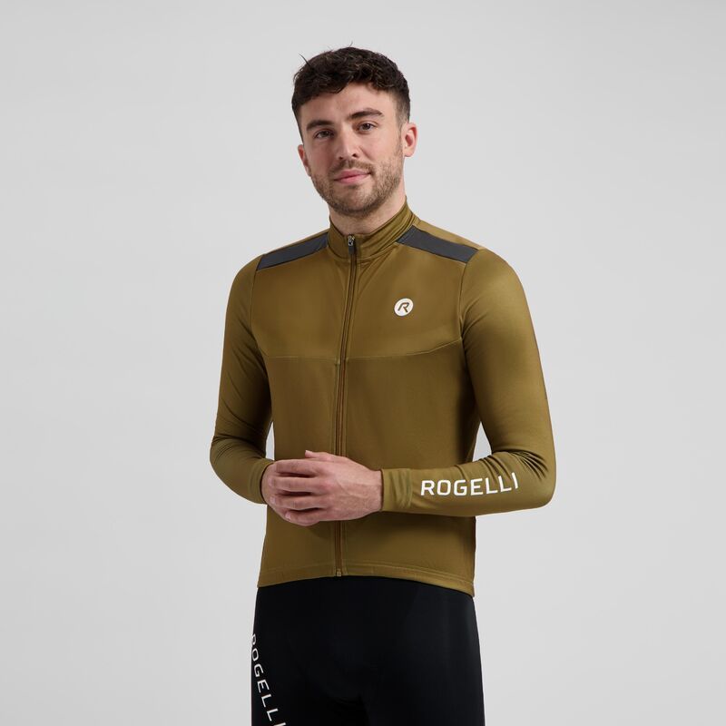 Rogelli long sleeve t-shirt MONO brown barna póló