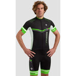 Rogelli Gara Mostro II Jersey Black-Green 2XL zöld kerékpáros ruha SIRS1000000.400.2XL