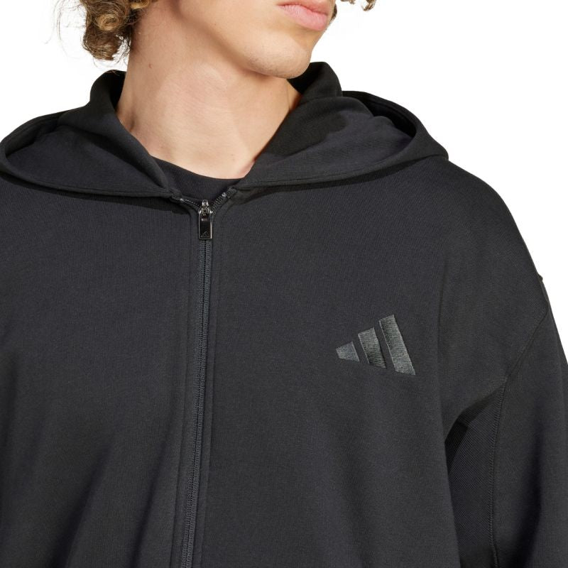 adidas Men's All Szn Fleece Full-Zip Hoodie Black IX1249 General