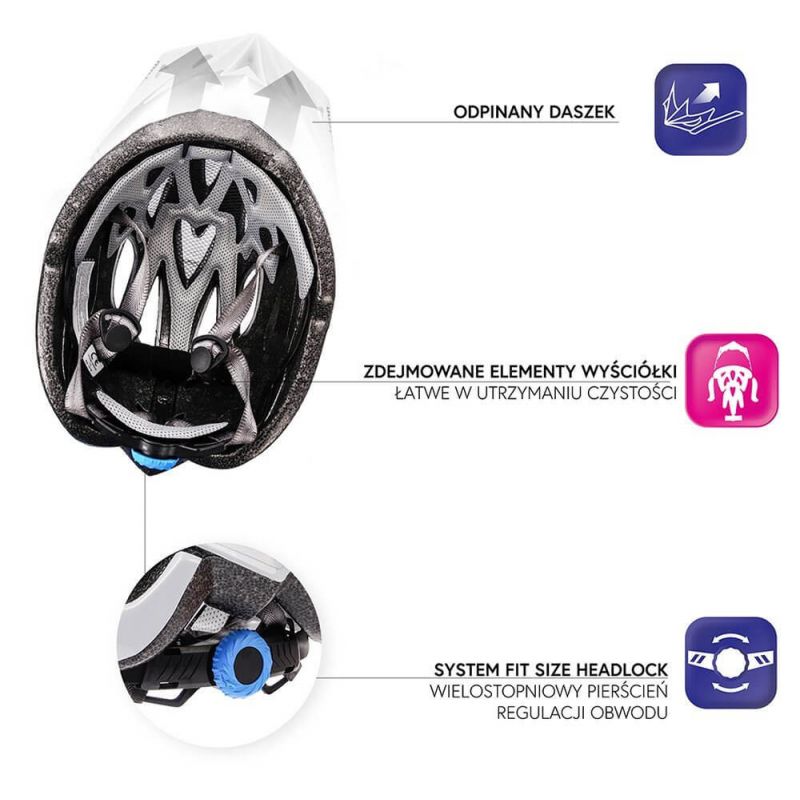 Meteor Shimmer M Bicycle Helmet uniw sisak 24760