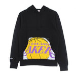 Mitchell & Ness NBA Cropped Logo Los Angeles Lakers Hoodie fekete kapucnis pulóver