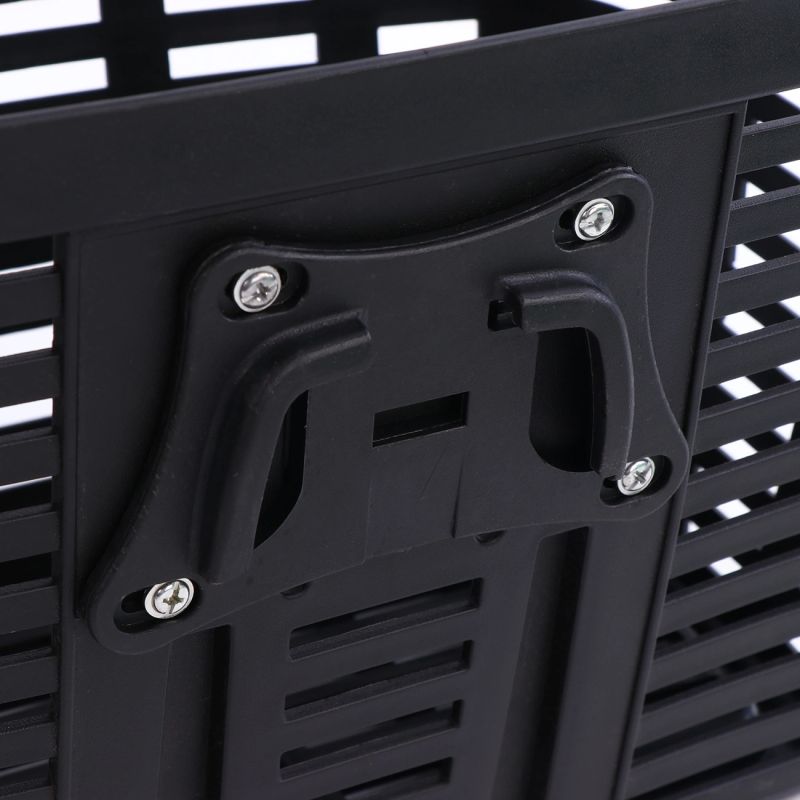 Wozinsky WKR-PK plastic handlebar bicycle basket - black fekete edzőfelszerelés 304004-203977