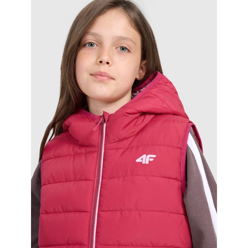 4f Girls' down vest with synthetic filling 4FJRAW25TVJAF322-54S Kiegészítő