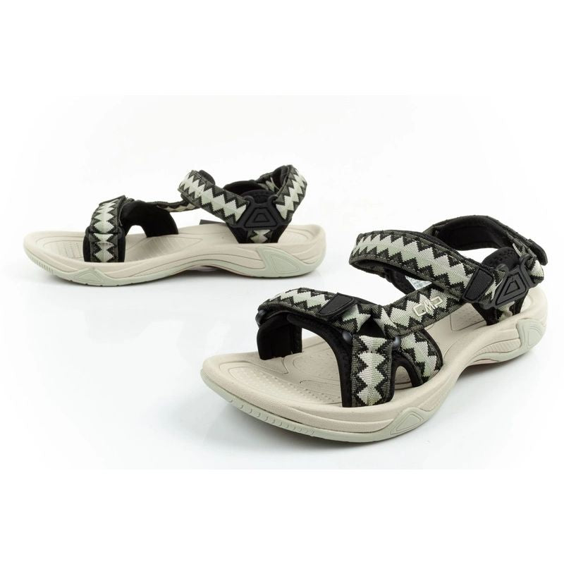 CMP Hamal women's sandals with Velcro fastening and trekking sole, green
