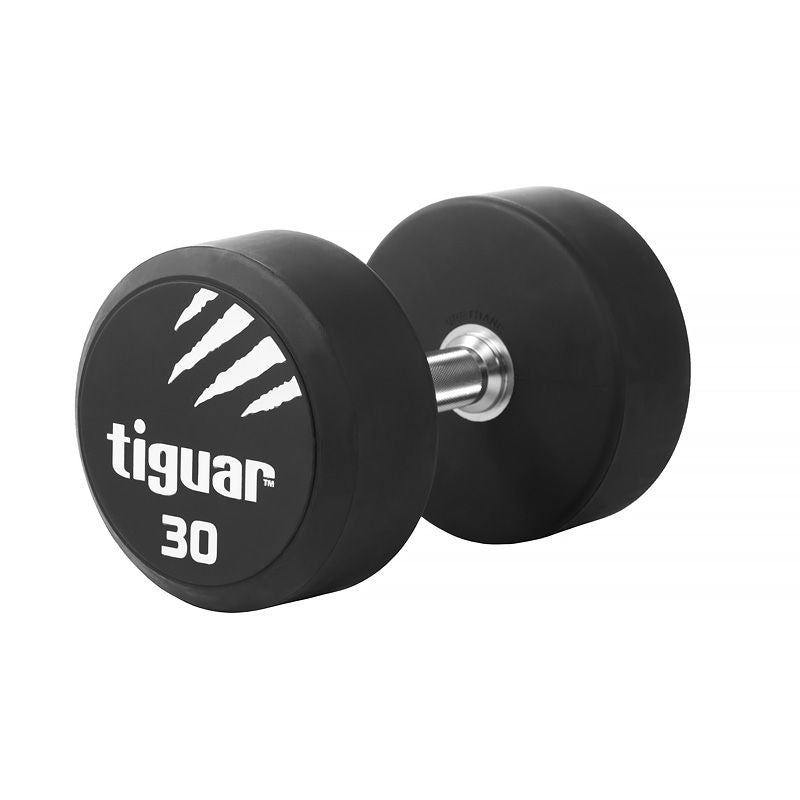 Tiguar PU dumbbell 30 kg fekete edzőfelszerelés TI-WHPU0300