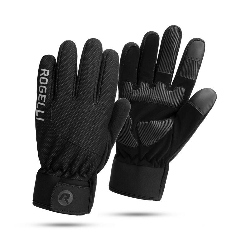 Rogelli ALTA children's gloves black fekete kesztyű