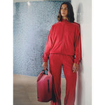 Women's quick-drying wide-leg trousers 4F