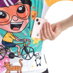Rockbros 15210005003 Women's Cycling Jersey with Print - White fehér póló 15210005003-211669