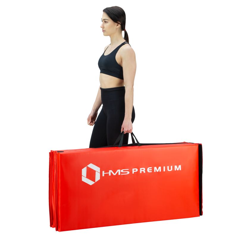HMS Folding gymnastic mattress red MGS01 piros fitness matrac 17-44-285