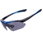 Rockbros 10007 Polarized Cycling Glasses - Black and Blue czarny || niebieski training equipment