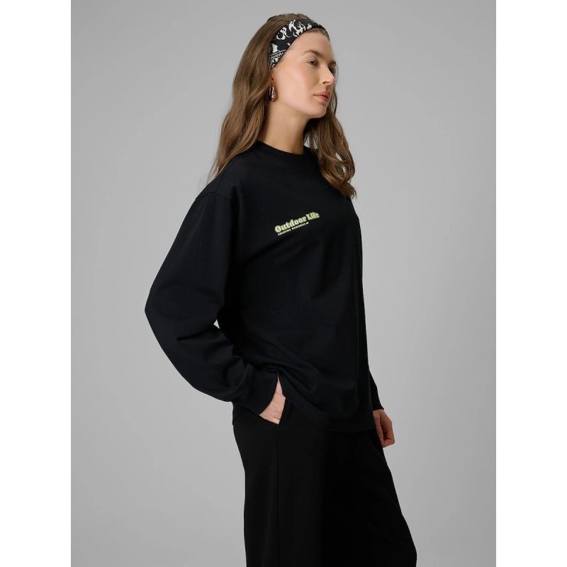 Women's longsleeve regular with print 4F