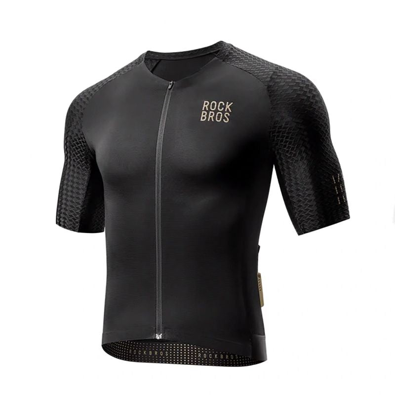 Rockbros Diamond Short Sleeve Cycling Jersey Size XXS - Black czarny \ xxs póló
