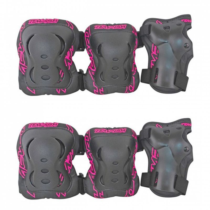 Tempish FID 1020000713 3-piece protectors fekete sets, protectors and knee pads