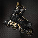 Nils Extreme ARMOUR black and gold roller skates size 41 arany görkorcsolya