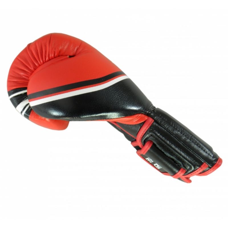 MASTERS FIGHT EQUIPMENT RBT-LF 14 oz Black and Red Boxing Gloves piros kesztyű 0130744-14