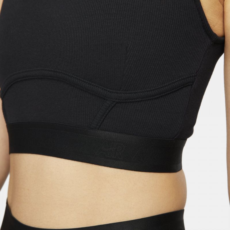 Nike Air Women's Ribbed Tank W DM6069-010 fekete atléta