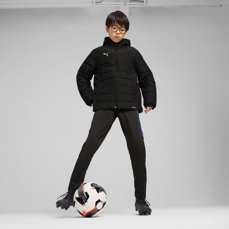 Puma Team Additions Padded Hooded Kids Jacket Black 659738 03 Ruházat
