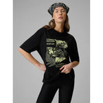 4F Women's loose T-shirt with print póló