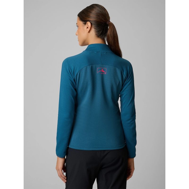 Women's slim trekking sweatshirt without hood 4F