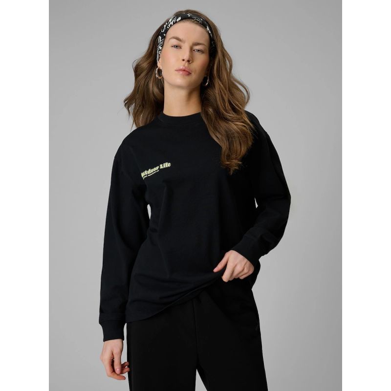 Women's longsleeve regular with print 4F